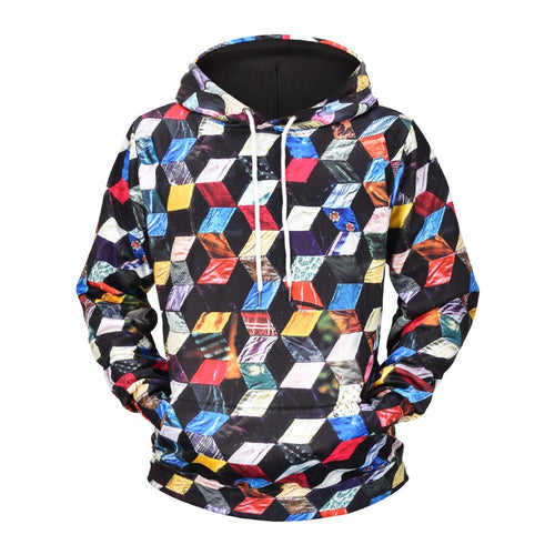 Block full print 3d hoodie