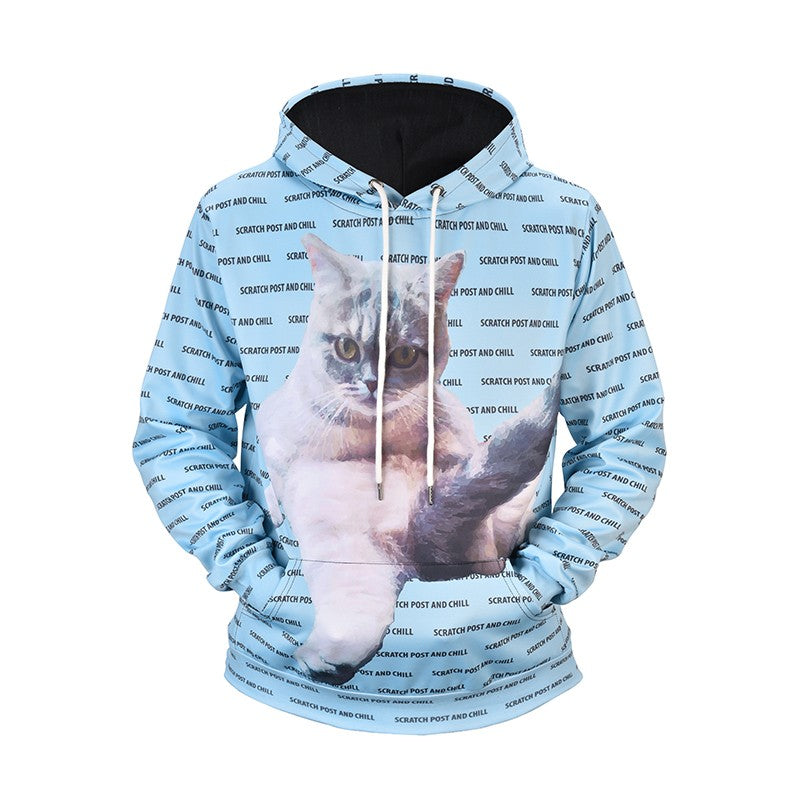 3D faashon cat style hoodie