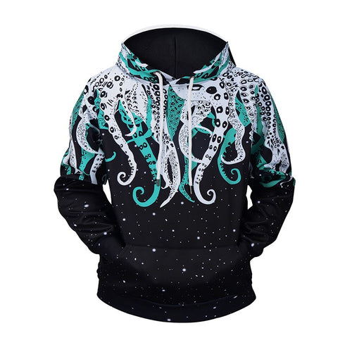 Octopus style europe size autumn hoodie for man