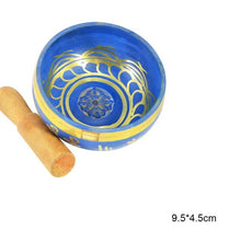 Load image into Gallery viewer, Tibetan Bowl Handmade Nepalese Buddha Singing Set With Mallet For Meditation Chakra Healing Prayer