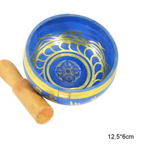 Load image into Gallery viewer, Tibetan Bowl Handmade Nepalese Buddha Singing Set With Mallet For Meditation Chakra Healing Prayer