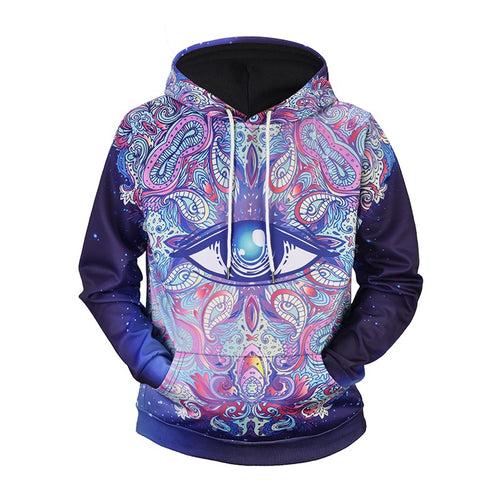 God's eyes fashion long sleeve hoodie