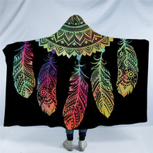 Load image into Gallery viewer, Bohemian Hooded Dreamcatcher Sherpa Fleece