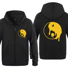 Load image into Gallery viewer, Zipper Hoodies Dripping Yin-Yang Fleece Long Sleeve