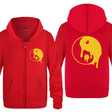 Load image into Gallery viewer, Zipper Hoodies Dripping Yin-Yang Fleece Long Sleeve