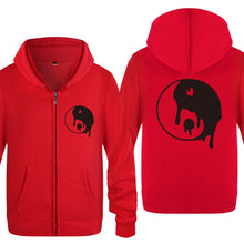 Load image into Gallery viewer, Zipper Hoodies Dripping Yin-Yang Fleece Long Sleeve