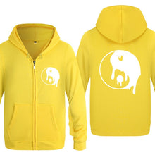 Load image into Gallery viewer, Zipper Hoodies Dripping Yin-Yang Fleece Long Sleeve