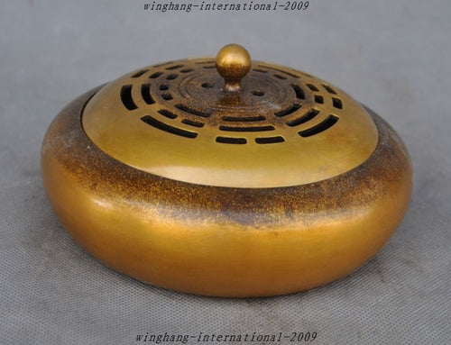Christmas old china pure bronze eight trigrams Qing Qianlong Marked Incense burner