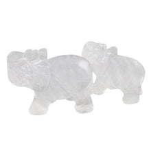 Load image into Gallery viewer, Elephant Carved Natural Stone Mini Statue Decor